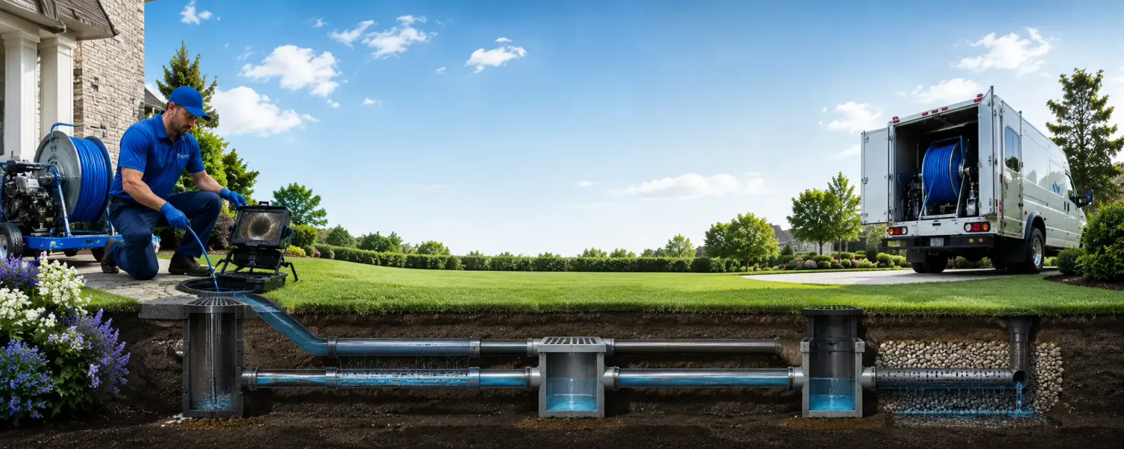 Outdoor drain cleaning information for Slinger, WI